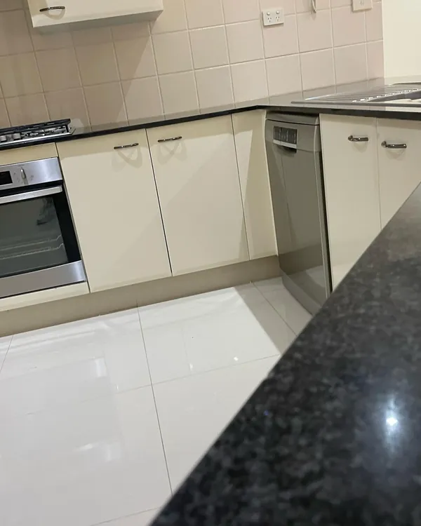 Kitchen after end of lease cleaning
